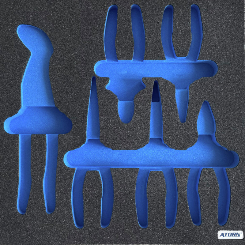 Vložka z tvrdé pěny, prázdná – sada 6 ks kleští