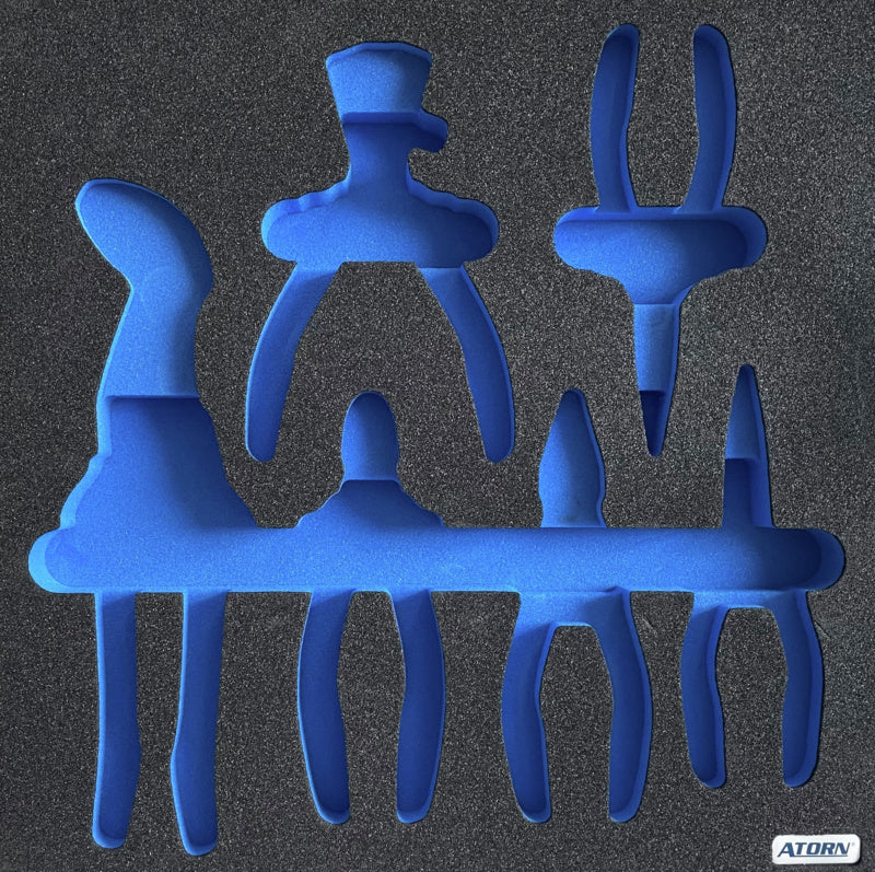 Vložka z tvrdé pěny, prázdná – sada 6 kleští VDE