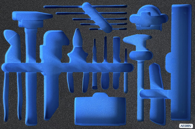 Vložka z tvrdé pěny, prázdná – sada 44 ks univerzálního nářadí