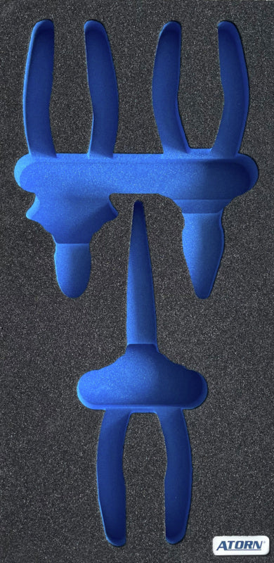 Vložka z tvrdé pěny, prázdná – sada 3 kleští VDE