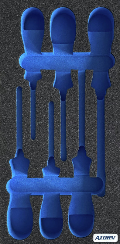 Vložka z tvrdé pěny, prázdná – sada 6 ks šroubováků