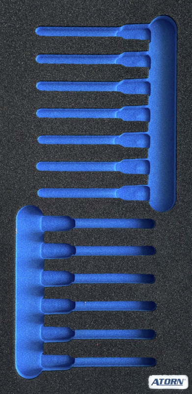 Vložka z tvrdé pěny, prázdná – sada 13 ks nástavců šroubováku