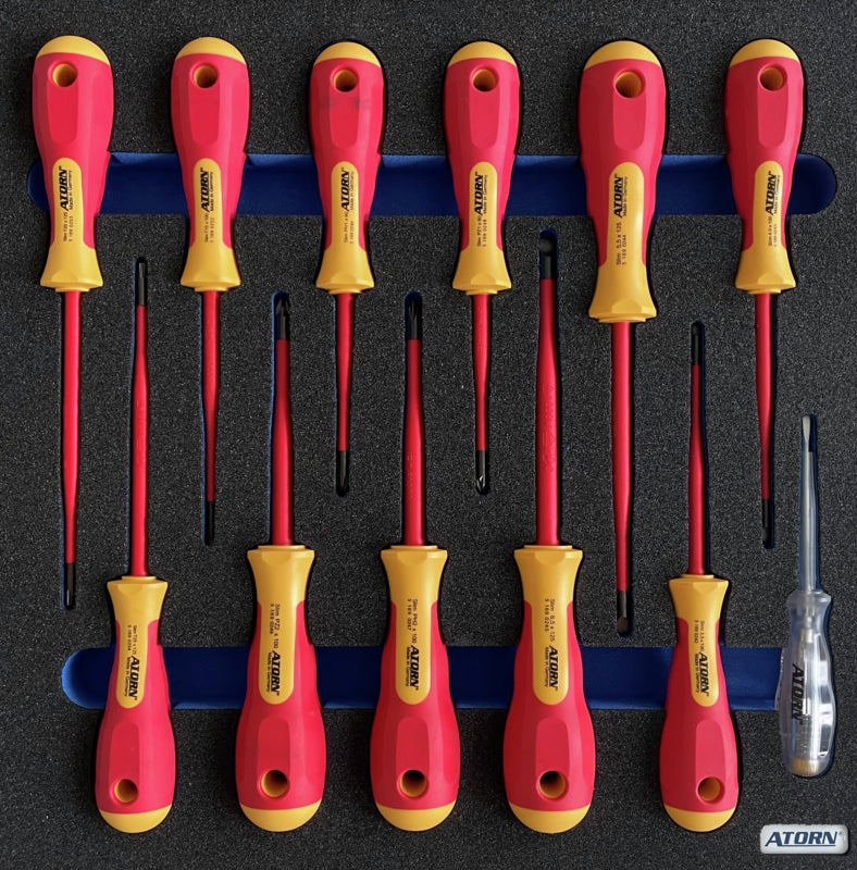 Vložka z tvrdé pěny – tenké šroubováky VDE 24