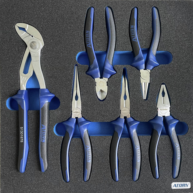 Vložka z tvrdé pěny – sada 6 ks kleští