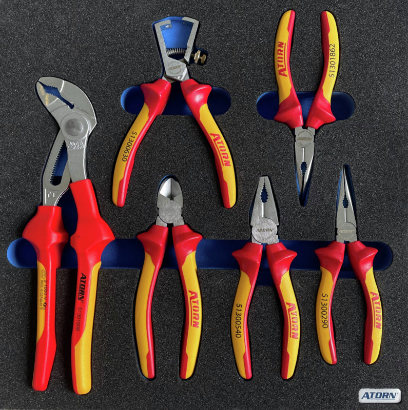 Vložka z tvrdé pěny – sada 6 ks kleští VDE