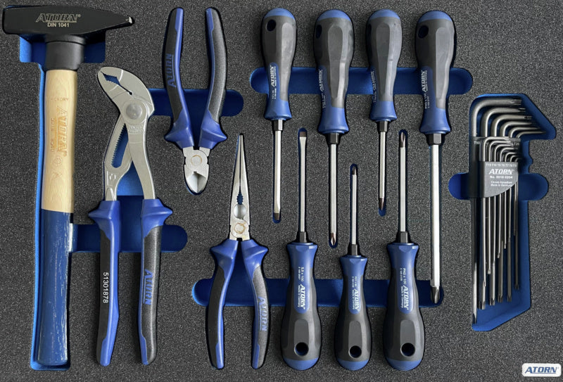 Vložka z tvrdé pěny – 12 ks univerzálního nářadí