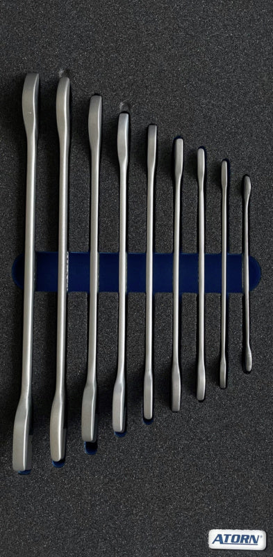 Vložka z tvrdé pěny – sada 9 oboustranných otevřených klíčů