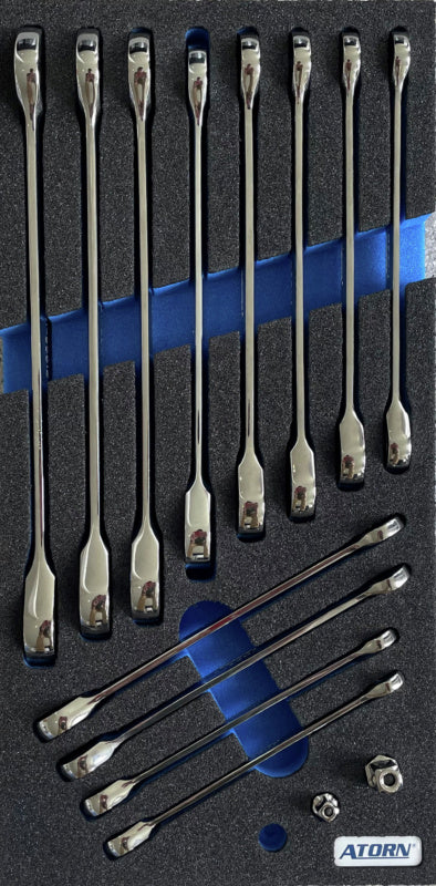 Vložky z tvrdé pěny – sada 15 kombinovaných klíčů