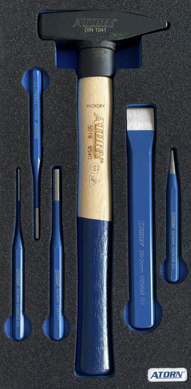 Vložka z tvrdé pěny – sada 6 úderných nástrojů