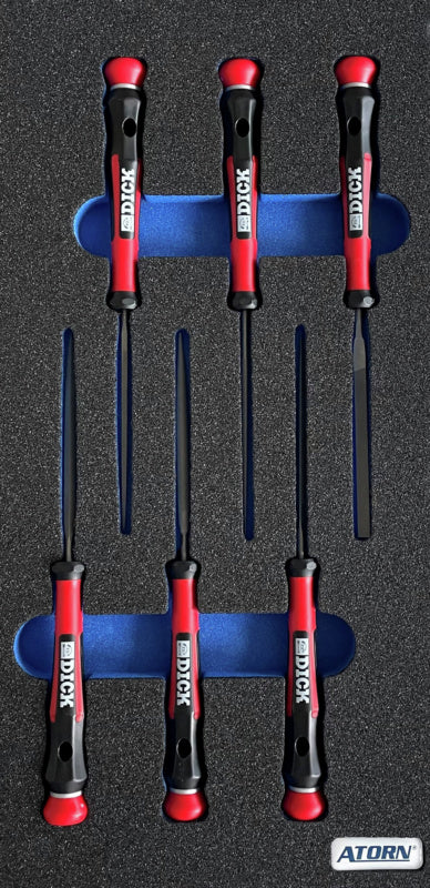 Vložka z tvrdé pěny – sada 6 ks jehlových pilníku