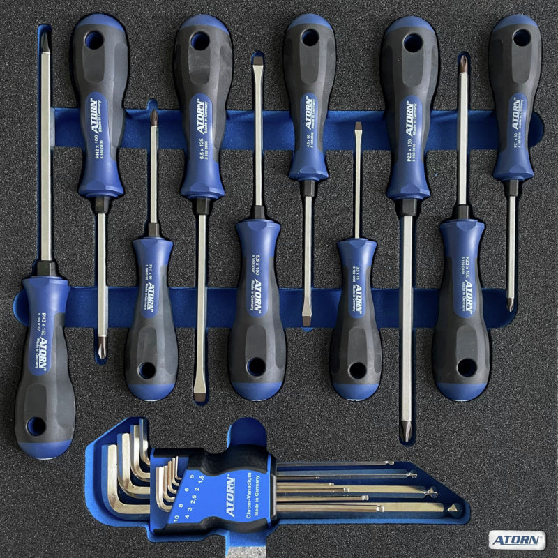 Vložka z tvrdé pěny – sada 11 šroubováků