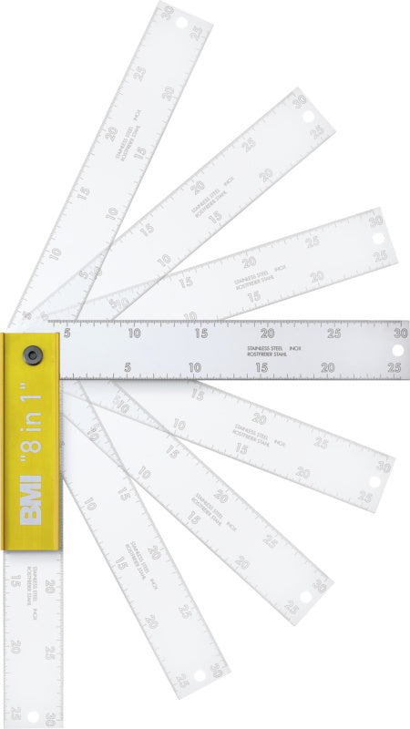 Tesařské a pokosové dorazové úhelníky 8 v 1