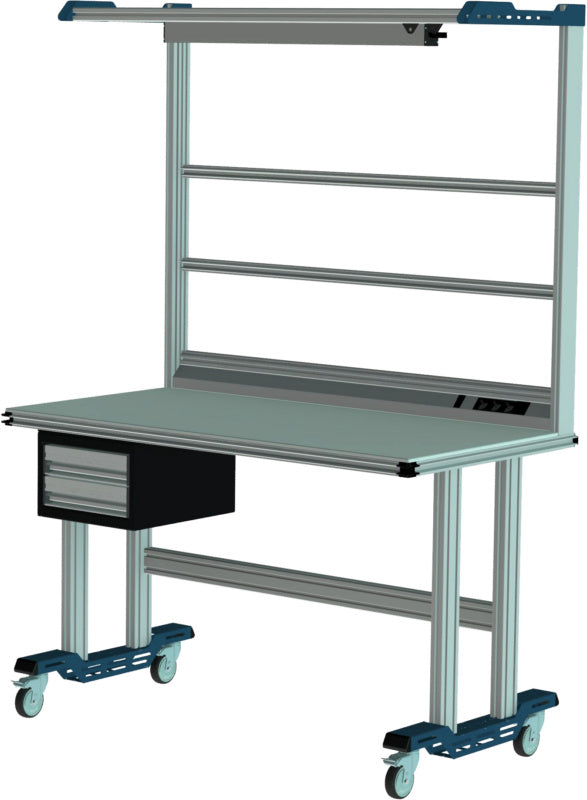 Mobilní systémová pracovní stanice pro práci vestoje