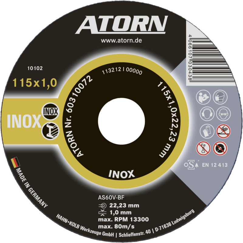 Řezný kotouč INOX