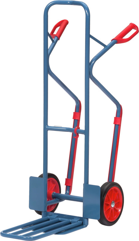 Vozík na pytle s ližinami a sklápěcí lopatou