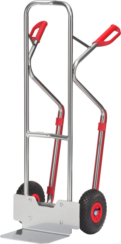 Vozík na pytle, vyroben z hliníku, s ližinami