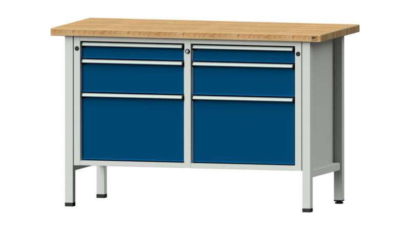 Dílenský stůl se skříňkou řady 509 V