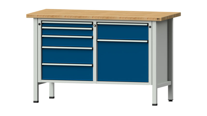 Dílenský stůl se skříňkou řady 510 V