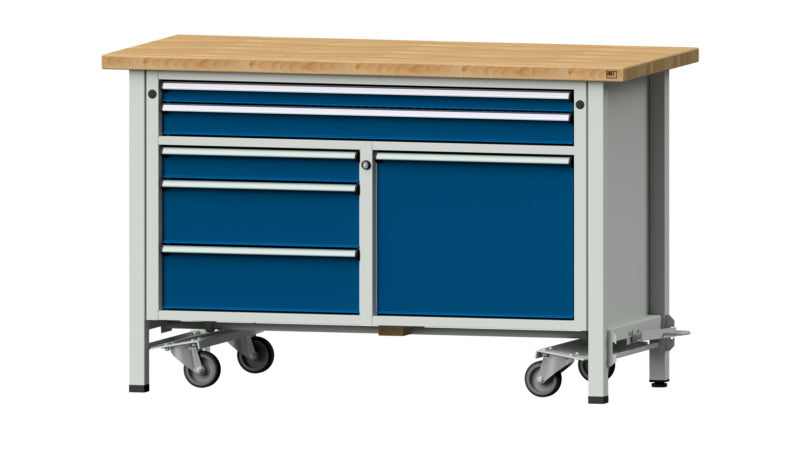 Dílenský stůl se skříňkou řady 530 V