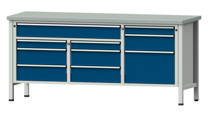 Dílenský stůl se skříňkou řady 610 V