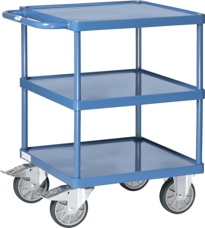 Stolový vozík se třemi vanami z ocelového plechu