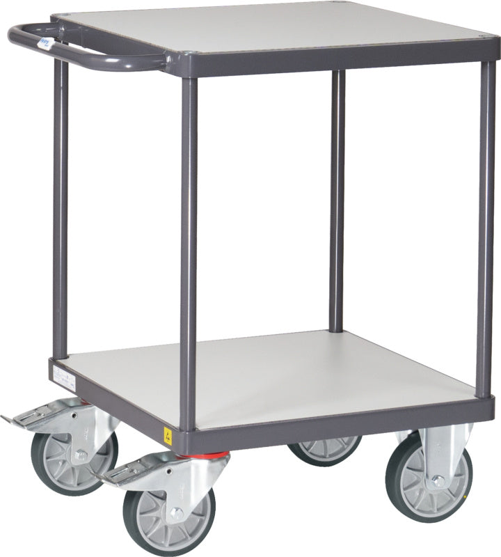 Stolový vozík ESD se dvěma čtvercovými ložnými plochami