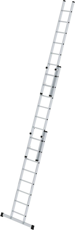 Výsuvný hliníkový příčlový žebřík s příčkami, šířka 500 mm, standardní stabilizátor