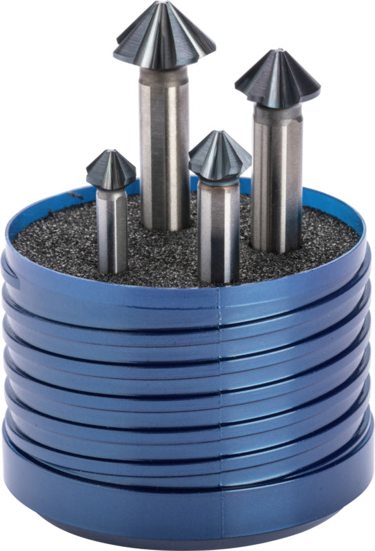 Kónický kuželový záhlubník 90° HSS TiAlN T=4 extrémně nerovnoměrné stoupání