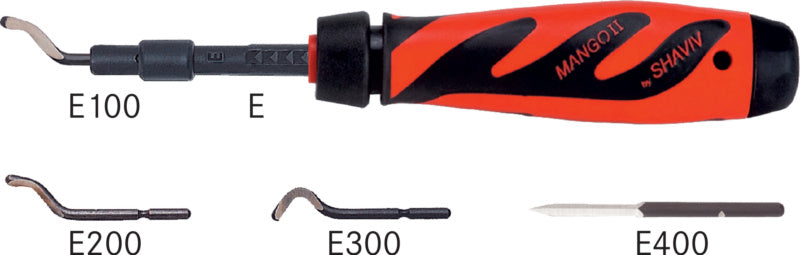 Sada univerzálních odstraňovačů otřepů Mango II se 4 čepelemi