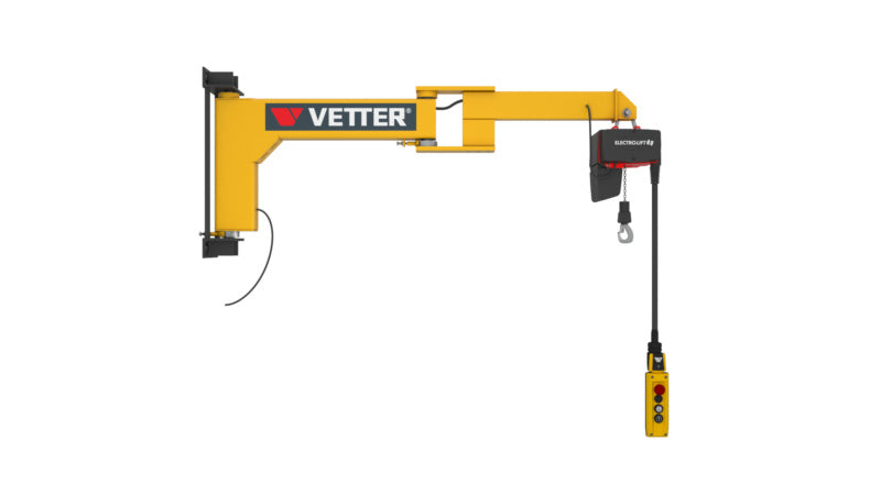 Nástěnný otočný jeřáb se standardním řetězovým kladkostrojem