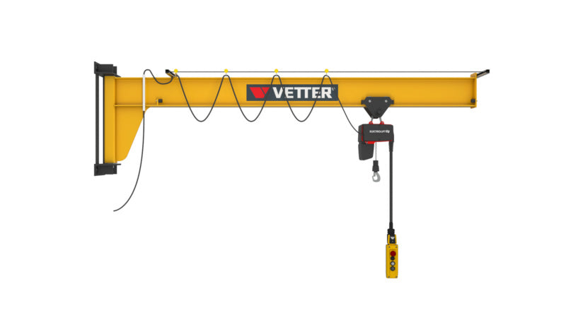 Nástěnný otočný jeřáb (AW), kompletní sada s řetězovým kladkostrojem