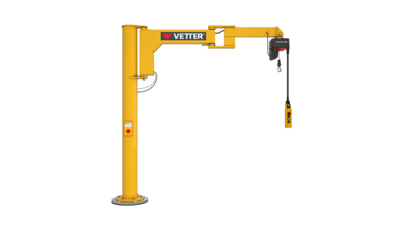 Sloupový otočný jeřáb (BS) se sklopným výložníkem