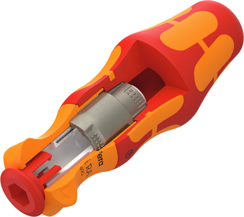 VDE – rukojeť Kraftform pro uchycení čepelí s funkcí ráčny