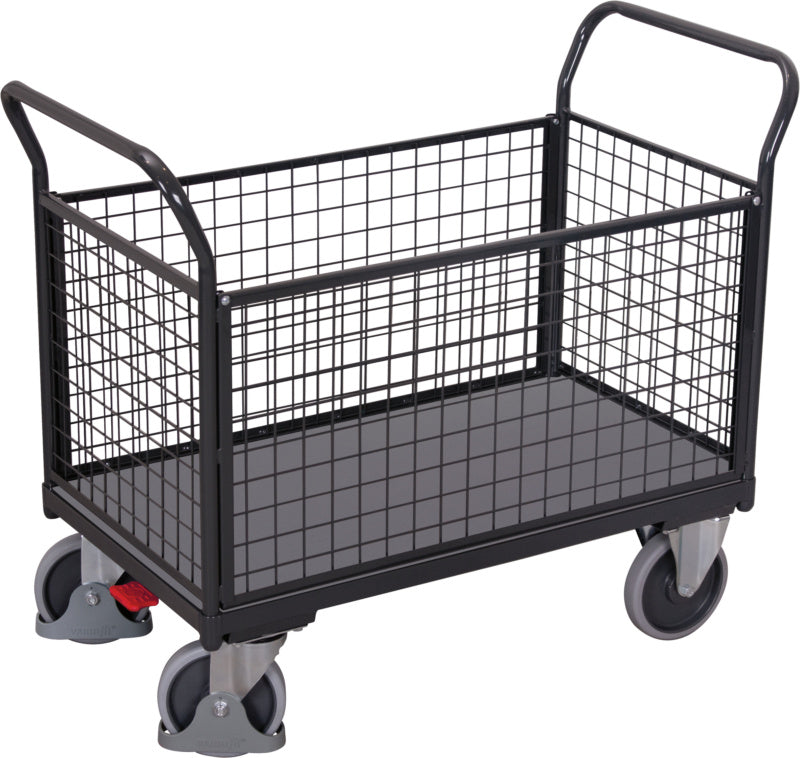 Čtyřstěnný vozík Variofit s drátěnou mřížkou