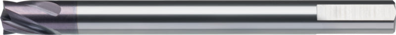 Frézovací vrták ze slinutého karbidu TiAlNPlus T=4, 3plošková stopka