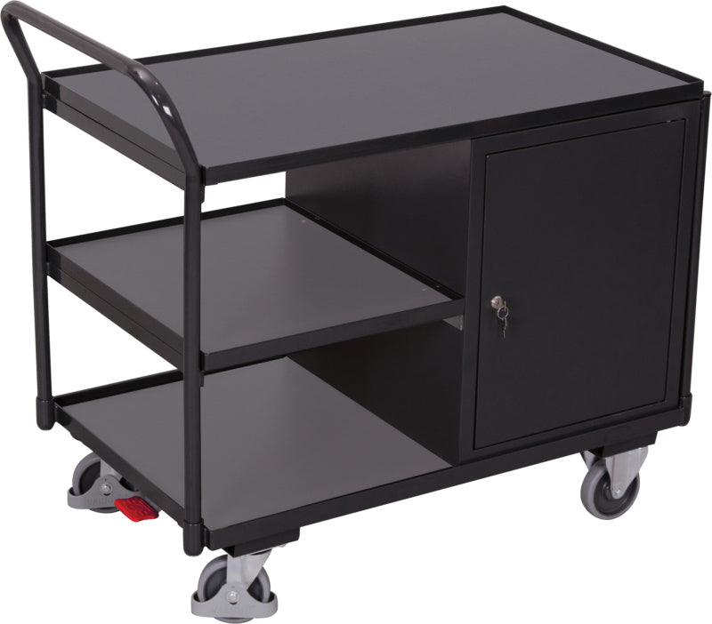 Dílenský vozík se třemi ložnými plochami, RAL 7016