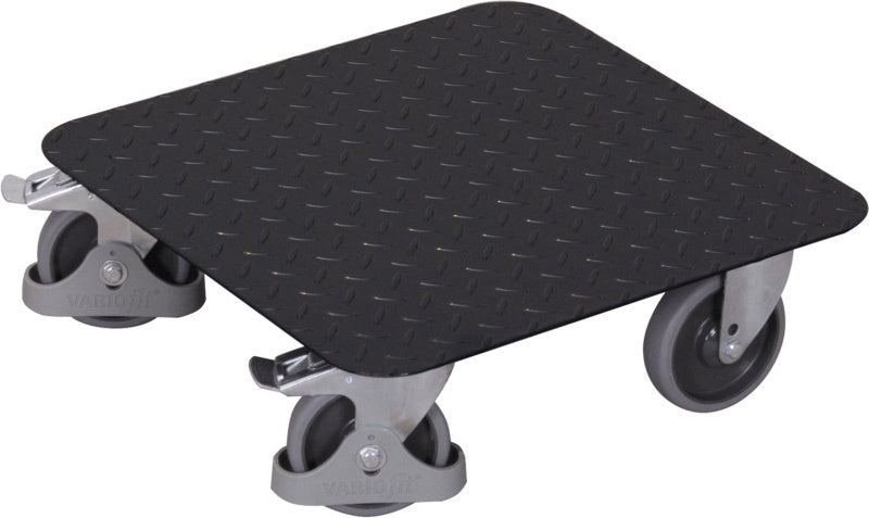 Vozík na přepravky s ložnou plochou z rýhovaného plechu