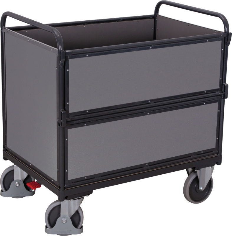 Dřevěné skříňové vozíky