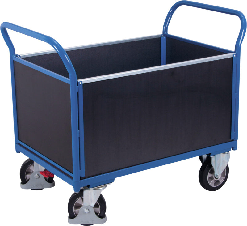 Vozík se čtyřmi stěnami s deskou se sítotiskem