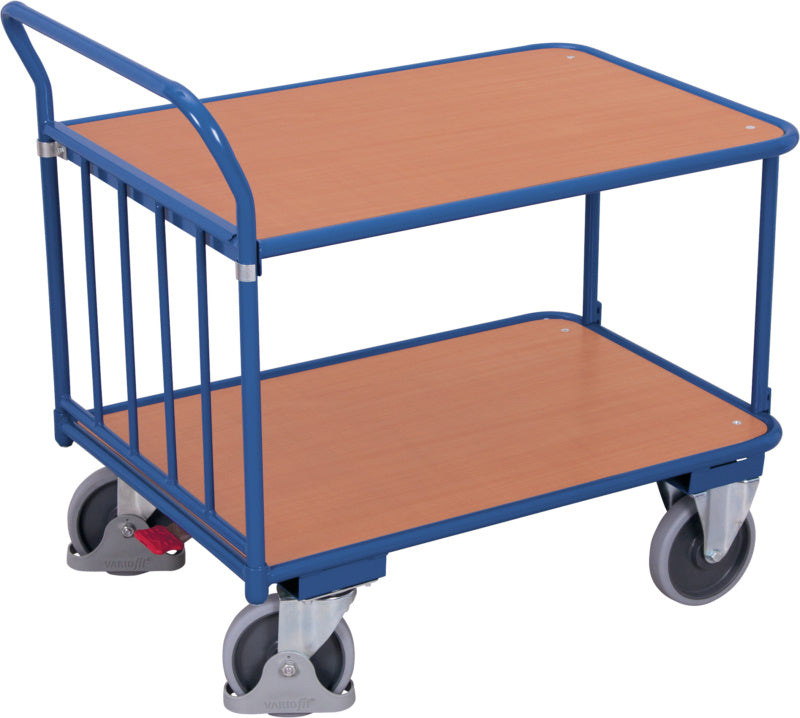 Vozík s tlačnou rukojetí jako stolní vozík