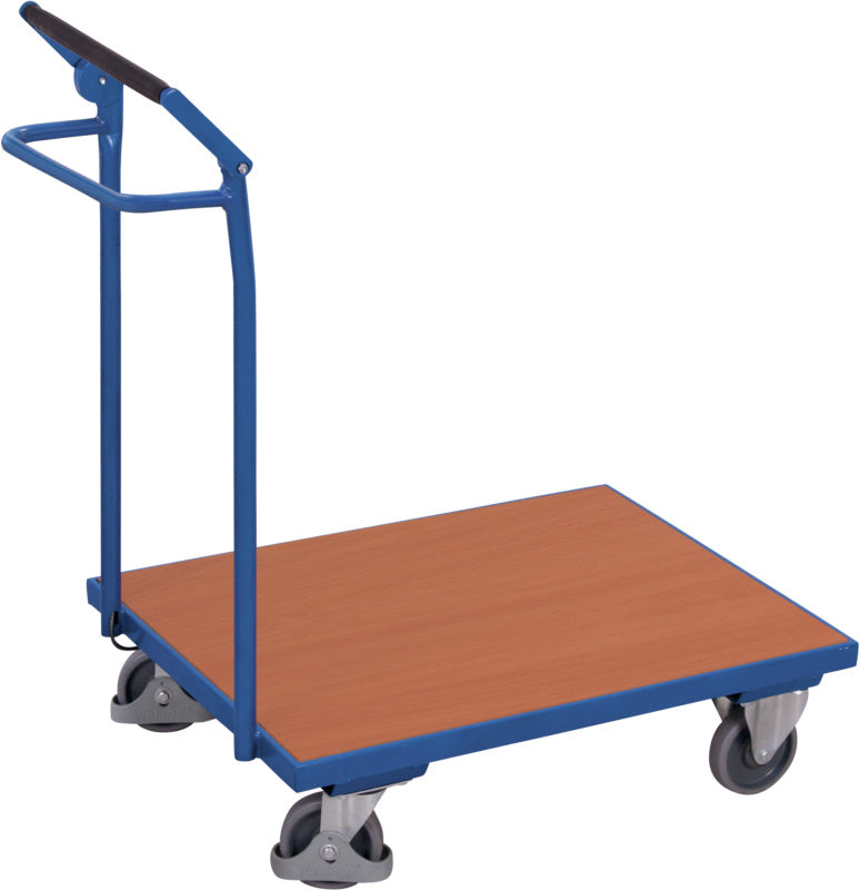 Vozík s tlačnou rukojetí s bezpečnostní brzdou