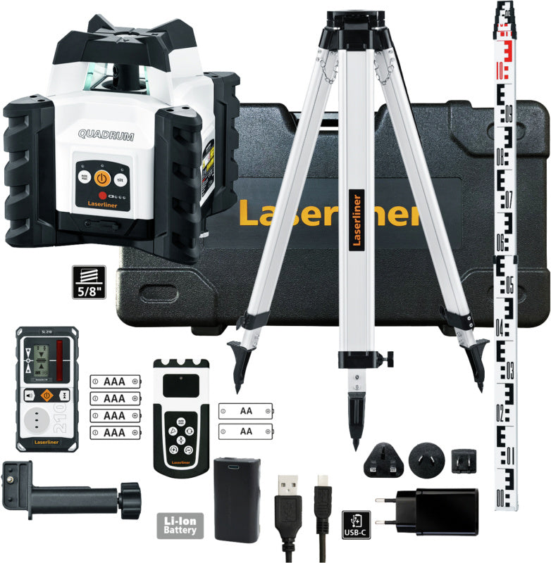 Rotační laserová vodováha Quadrum Compact 210 S 165 cm