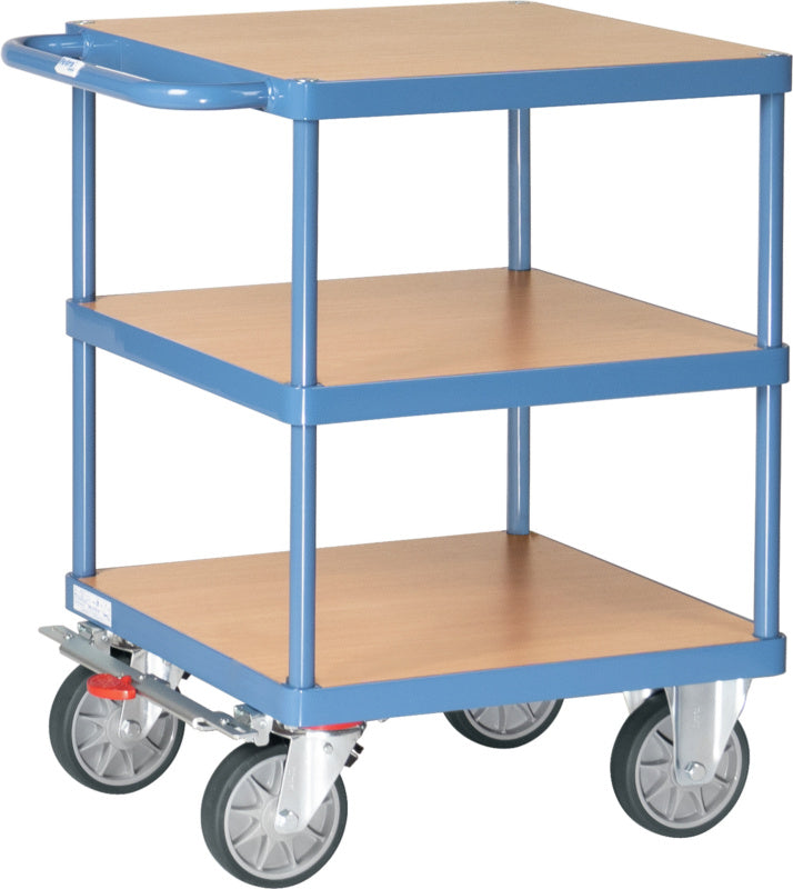 Stolový vozík pro velké zatížení se čtvercovou ložnou plochou