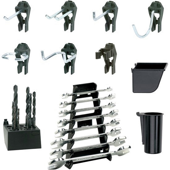 Držák SuperClip pro montáž na stěnu nářadí, sada