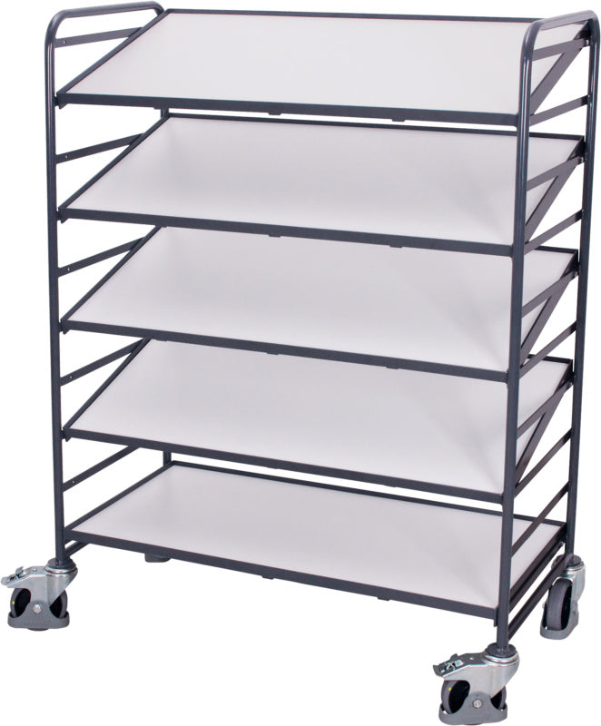 Přepravní vozík ESD Euro s 5 ESD policemi