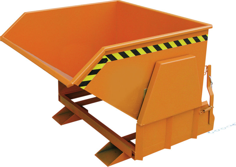 Výklopný kontejner s ochranou proti rozjetí