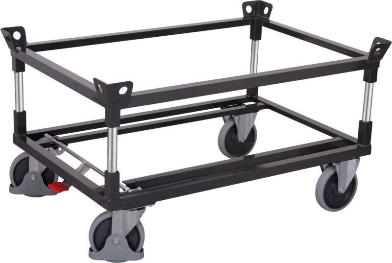 Vozík s ocelovým rámem se dvěma šikmými rámy
