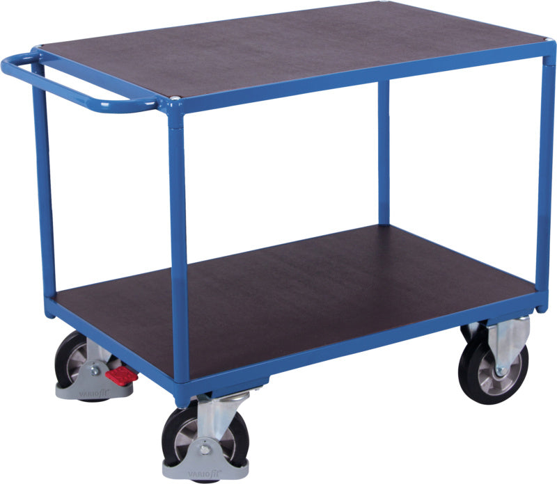 Stolový vozík pro velké zatížení se dvěma lisovanými ložnými plochami