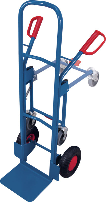 Vozík na pytle s opěrným kolem