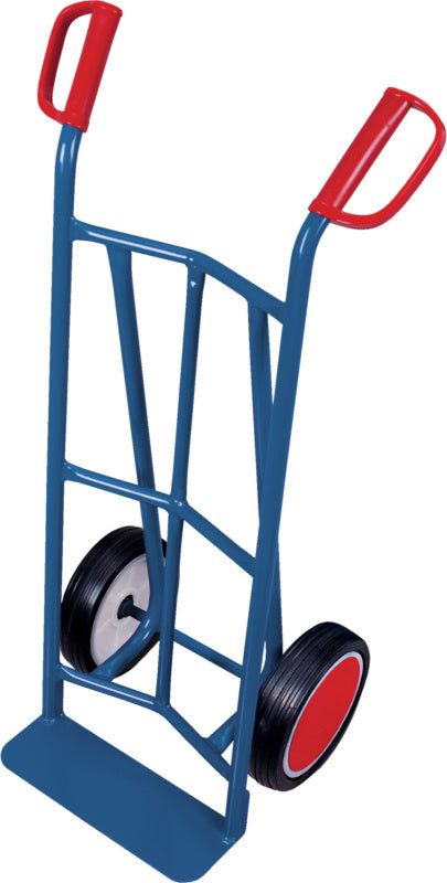 Ocelové vozíky na pytle s vertikálními vzpěrami a madly